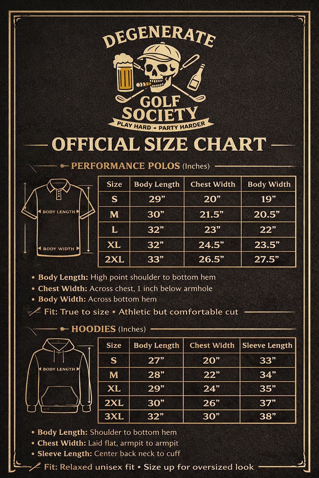 Degenerate Golf Society Hoodies
